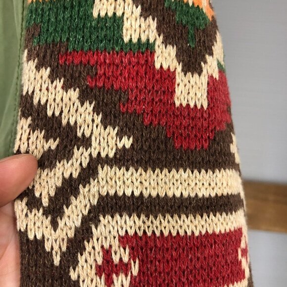 Ralph Lauren Denim &‎ Supply Field Jacket Military Green & Aztec Knit Sz XS - Picture 9 of 15